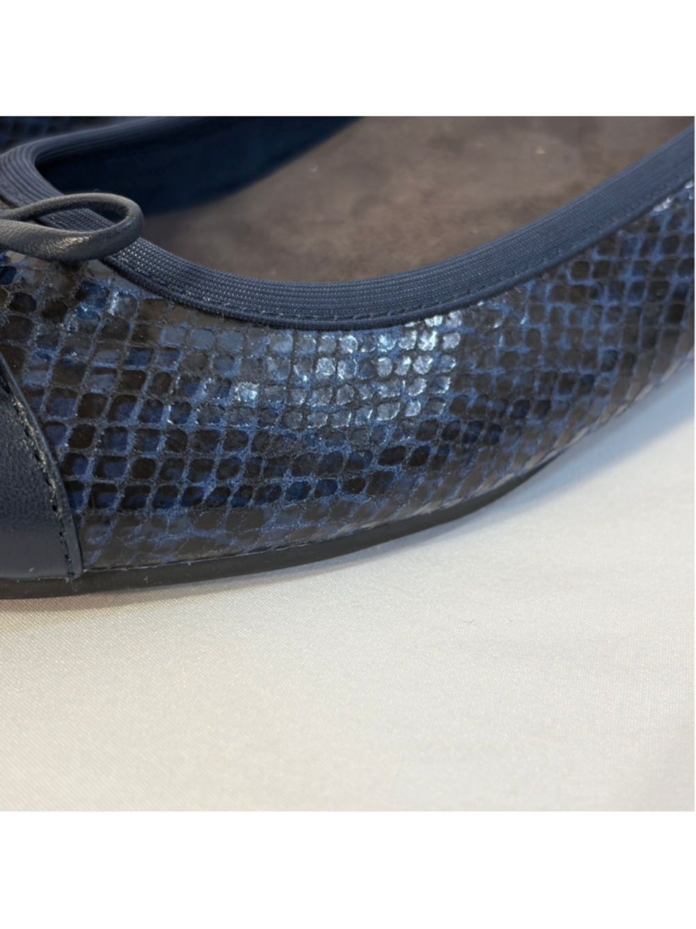 Vionic Spark Minna Navy Black Snake Print Ballet Flats Women’s Size 8 Orthotic - Picture 6 of 14